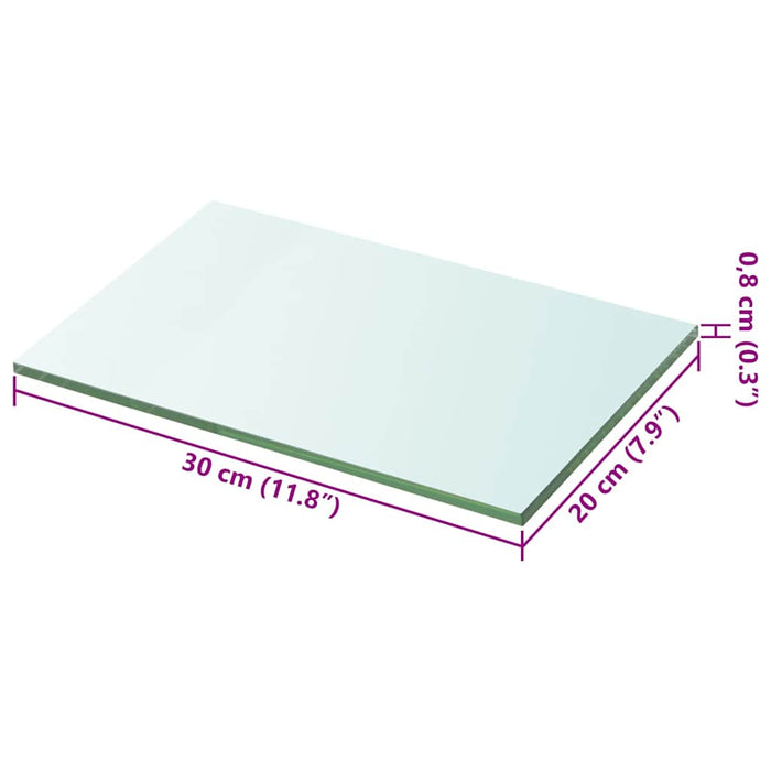 Raft din sticlă transparentă, 20 x 30 cm - WALTI WALTI