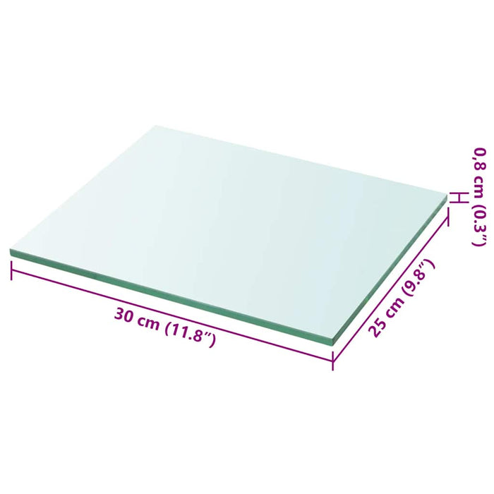 Raft din sticlă transparentă, 30 x 25 cm - WALTI WALTI