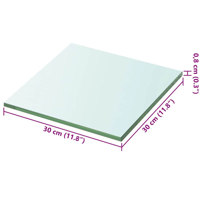 Raft din sticlă transparentă, 30 x 30 cm - WALTI WALTI
