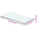Raft din sticlă transparentă, 40 x 15 cm - WALTI WALTI