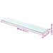 Raft din sticlă transparentă, 80 x 15 cm - WALTI WALTI