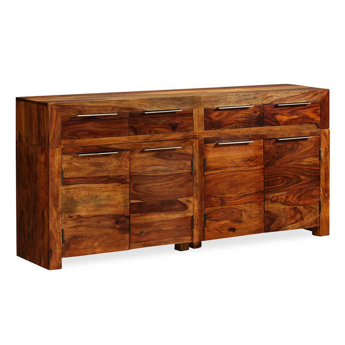 Dulap din lemn masiv de acacia, 160 x 35 x 75 cm WALTI