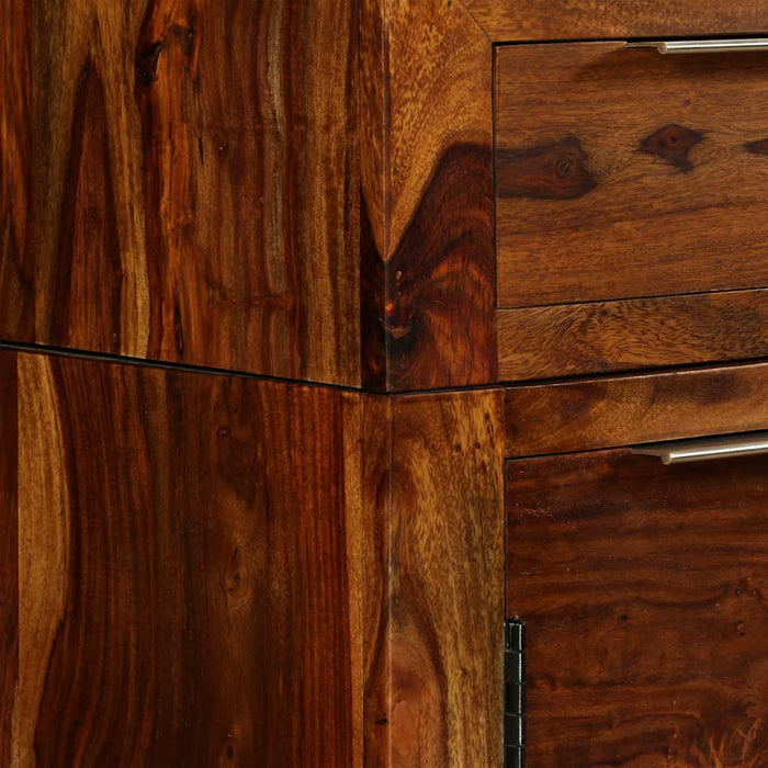 Dulap din lemn masiv de acacia, 160 x 35 x 75 cm WALTI