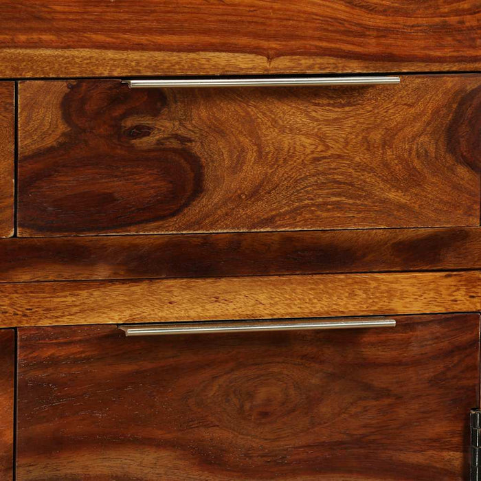 Dulap din lemn masiv de acacia, 160 x 35 x 75 cm WALTI