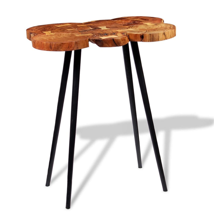 Masă bar lemn masiv de salcâm, model bușteni 90x60x110 cm WALTI
