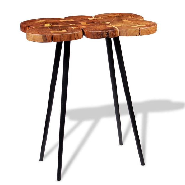 Masă bar lemn masiv de salcâm, model bușteni 90x60x110 cm WALTI