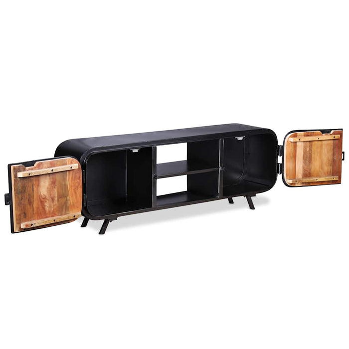 Comodă TV, 120 x 30 x 45 cm, lemn masiv reciclat WALTI