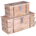 Set cufere de depozitare, 2 buc., lemn de acacia - WALTI WALTI