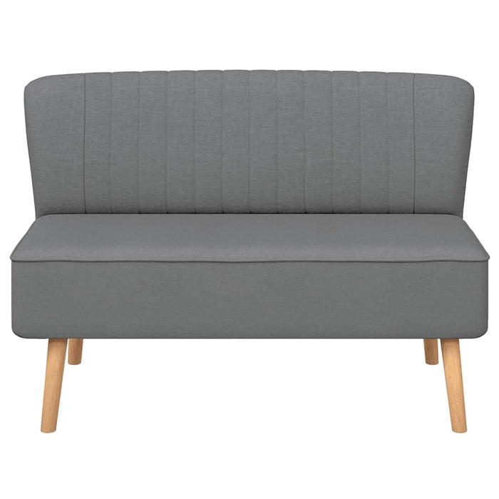 Canapea din material textil 117 x 55,5 x 77 cm, gri deschis - WALTI WALTI