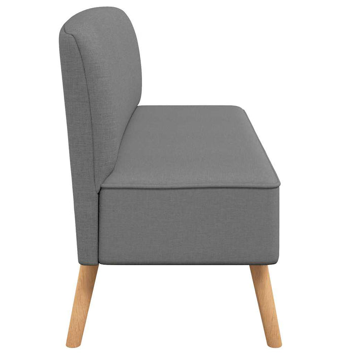 Canapea din material textil 117 x 55,5 x 77 cm, gri deschis - WALTI WALTI