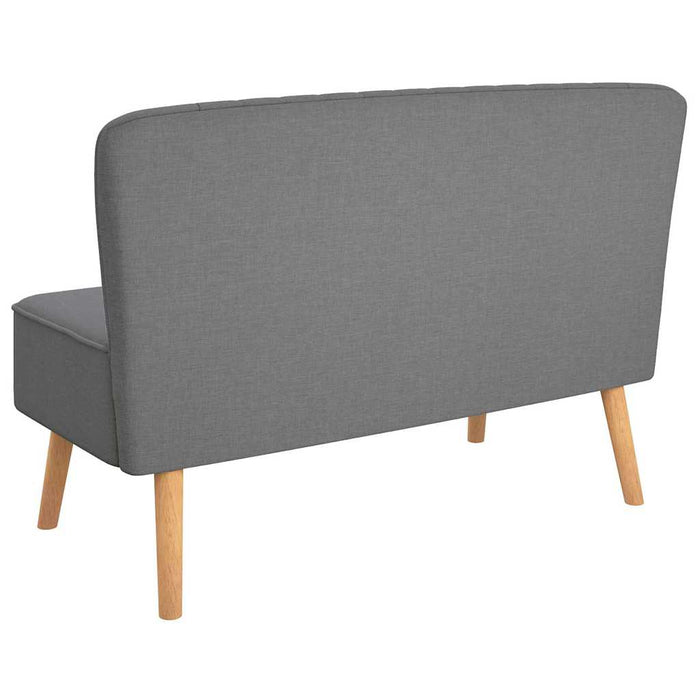 Canapea din material textil 117 x 55,5 x 77 cm, gri deschis - WALTI WALTI