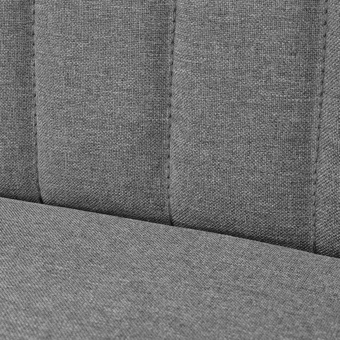 Canapea din material textil 117 x 55,5 x 77 cm, gri deschis - WALTI WALTI