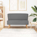 Canapea din material textil 117 x 55,5 x 77 cm, gri deschis - WALTI WALTI
