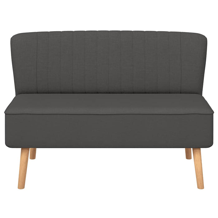 Canapea din material textil, 117 x 55,5 x 77 cm, gri închis - WALTI WALTI