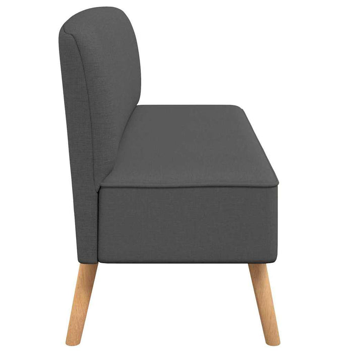 Canapea din material textil, 117 x 55,5 x 77 cm, gri închis - WALTI WALTI
