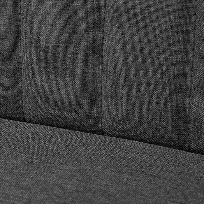 Canapea din material textil, 117 x 55,5 x 77 cm, gri închis - WALTI WALTI
