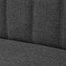 Canapea din material textil, 117 x 55,5 x 77 cm, gri închis - WALTI WALTI