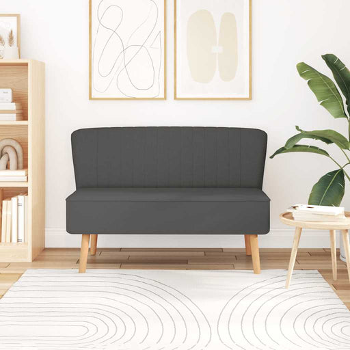 Canapea din material textil, 117 x 55,5 x 77 cm, gri închis - WALTI WALTI