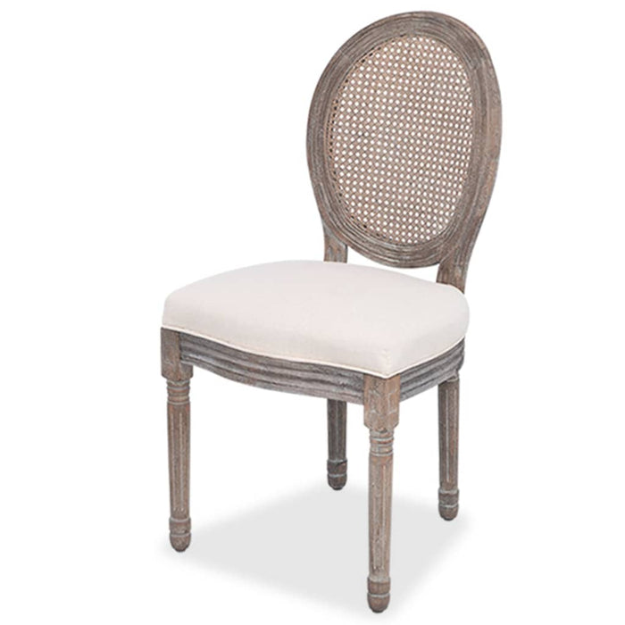 Scaune de bucătărie, 2 buc., crem, material textil WALTI