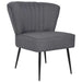Scaun cocktail, gri închis, material textil - WALTI WALTI