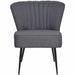 Scaun cocktail, gri închis, material textil - WALTI WALTI