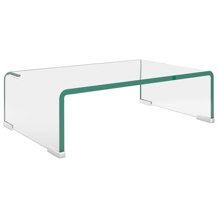 Stativ TV/monitor, sticlă transparentă, 40x25x11 cm - WALTI WALTI