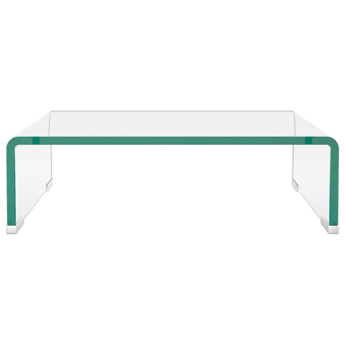 Stativ TV/monitor, sticlă transparentă, 40x25x11 cm - WALTI WALTI