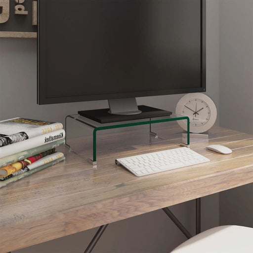 Stativ TV/monitor, sticlă transparentă, 40x25x11 cm - WALTI WALTI