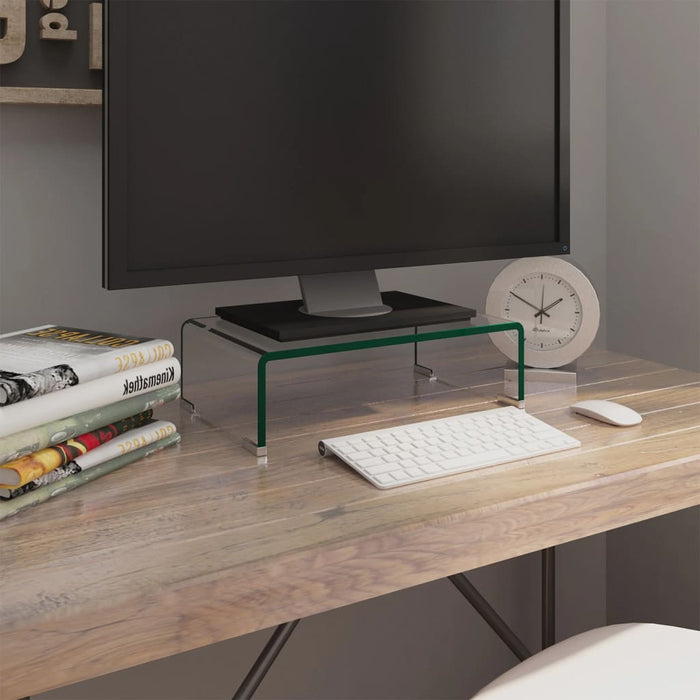 Stativ TV/monitor, sticlă transparentă, 40x25x11 cm - WALTI WALTI