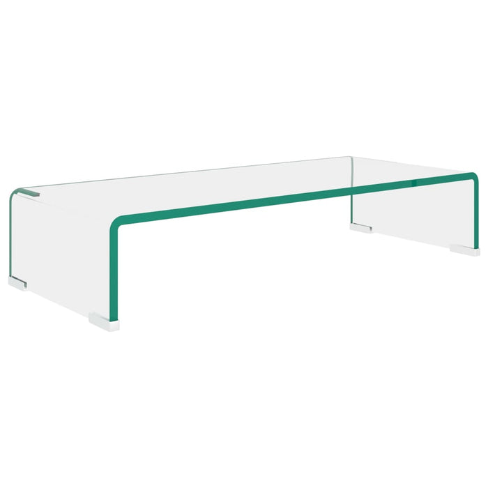Suport TV/monitor din sticlă transparentă, 60 x 25 x 11 cm - WALTI WALTI