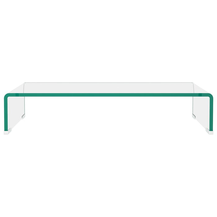 Suport TV/monitor din sticlă transparentă, 60 x 25 x 11 cm - WALTI WALTI