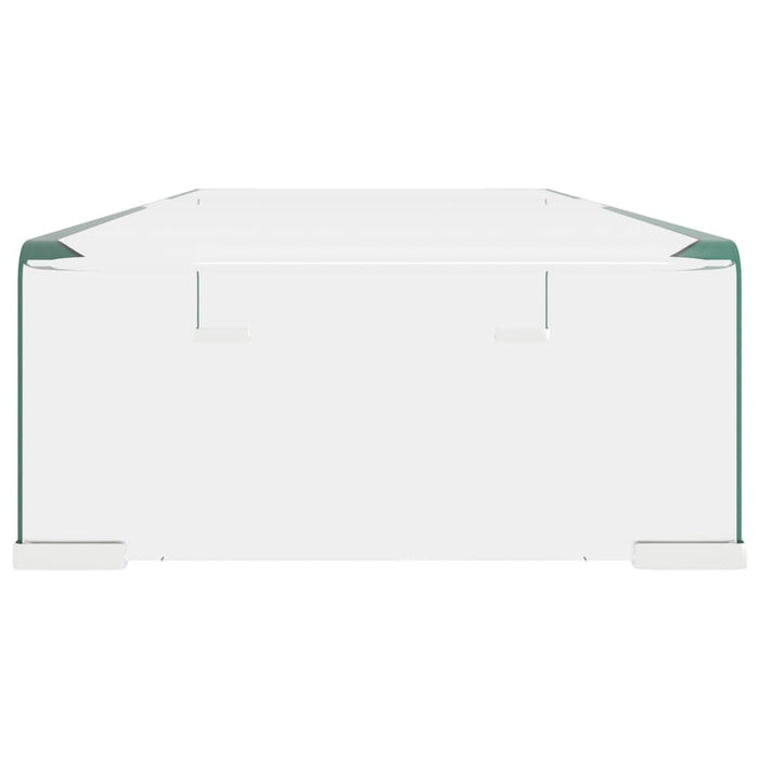 Stand TV/Suport monitor, sticlă transparentă 70x30x13 cm - WALTI WALTI