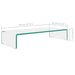Stand TV/Suport monitor, sticlă transparentă 70x30x13 cm - WALTI WALTI