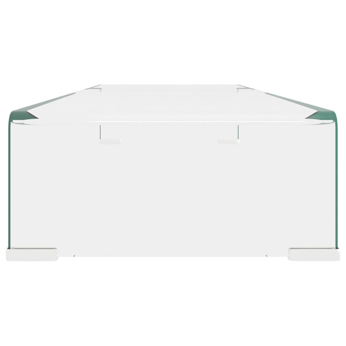 Stand TV/Suport monitor sticlă transparentă 90x30x13 cm - WALTI WALTI