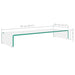 Stand TV/Suport monitor sticlă transparentă 90x30x13 cm - WALTI WALTI
