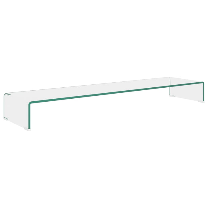 Stand TV/Suport monitor sticlă transparentă 120x30x13 cm WALTI