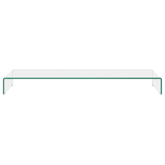 Stand TV/Suport monitor sticlă transparentă 120x30x13 cm WALTI