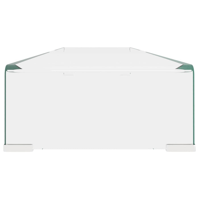 Stand TV/Suport monitor sticlă transparentă 120x30x13 cm WALTI