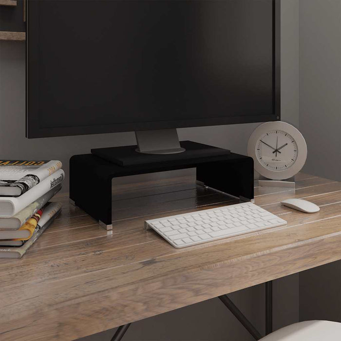 Stativ TV/Suport monitor, sticlă, 40 x 25 x 11 cm, negru - WALTI WALTI