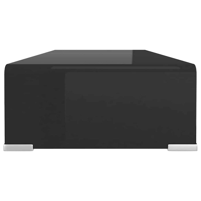Stand TV/Suport monitor, sticlă, 70x30x13 cm, negru - WALTI WALTI