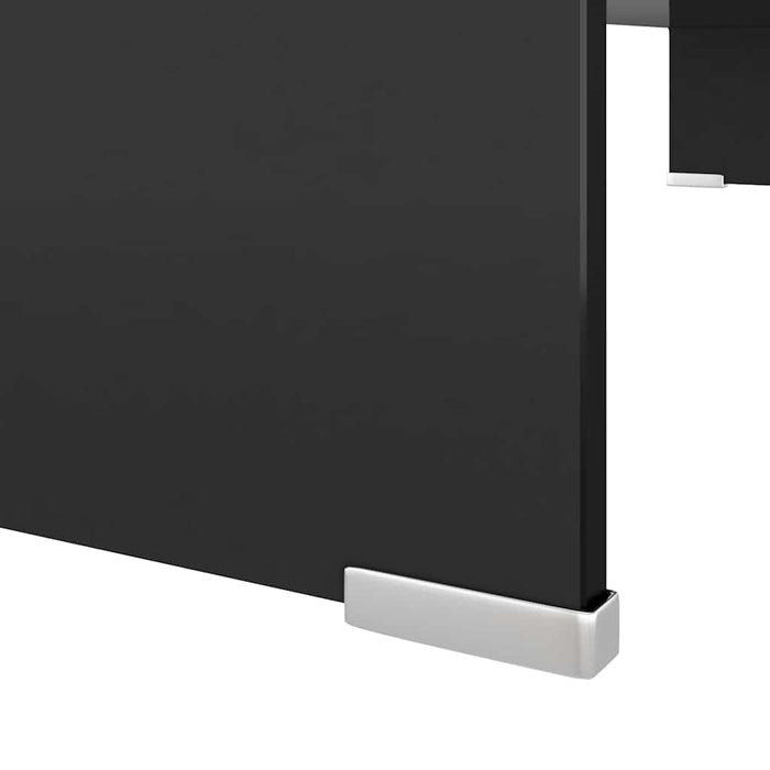 Stand TV/Suport monitor sticlă, 90x30x13 cm, negru - WALTI WALTI