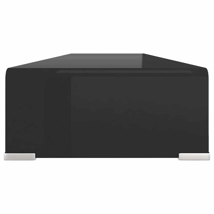 Stand TV/Suport monitor, sticlă, 110x30x13 cm, negru - WALTI WALTI