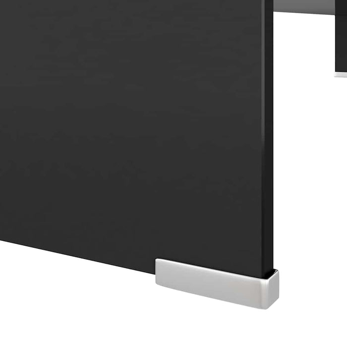Stand TV/Suport monitor, sticlă, 110x30x13 cm, negru - WALTI WALTI