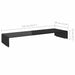 Stand TV/Suport monitor, sticlă, 110x30x13 cm, negru - WALTI WALTI