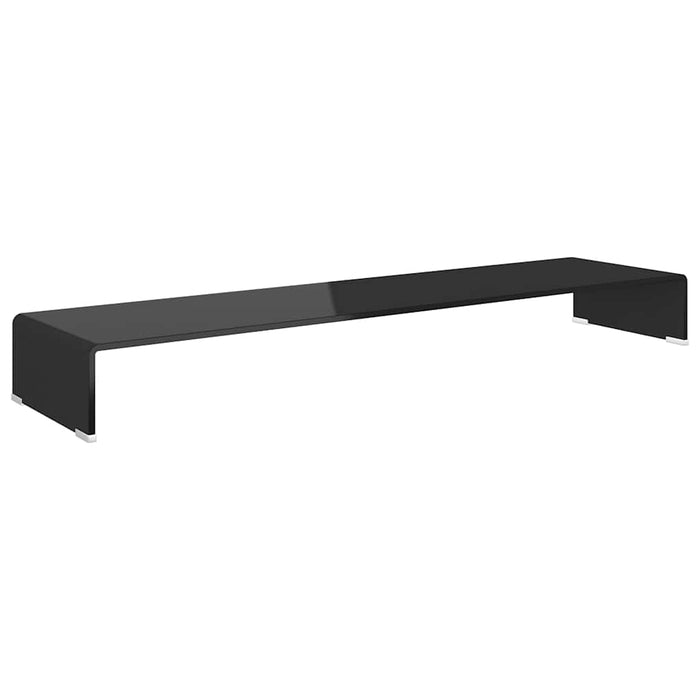 Stand TV/Suport monitor sticlă, 120x30x13 cm, negru - WALTI WALTI