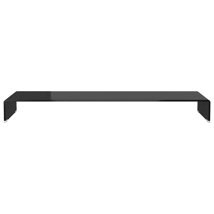 Stand TV/Suport monitor sticlă, 120x30x13 cm, negru - WALTI WALTI