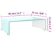 Stativ TV/Suport monitor, sticlă, verde, 40 x 25 x 11 cm - WALTI WALTI