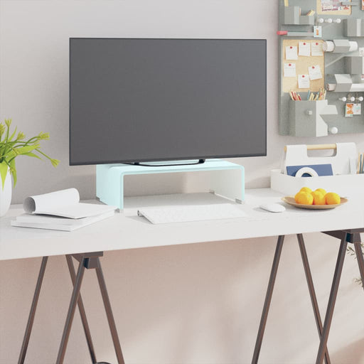 Stativ TV/Suport monitor, sticlă, verde, 40 x 25 x 11 cm - WALTI WALTI