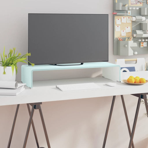 Stativ TV/Suport monitor, sticlă, verde, 70 x 30 x 13 cm - WALTI WALTI