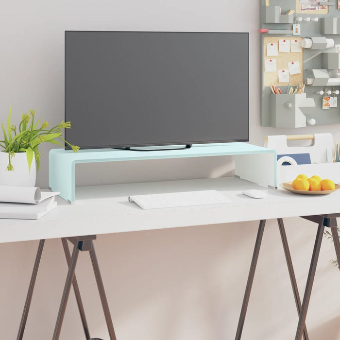 Stativ TV/Suport monitor, sticlă, verde, 70 x 30 x 13 cm - WALTI WALTI